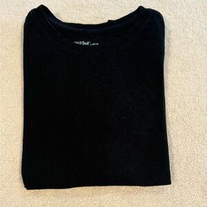 Cat & Jack Girls Black T- Shirt Size L 10/12